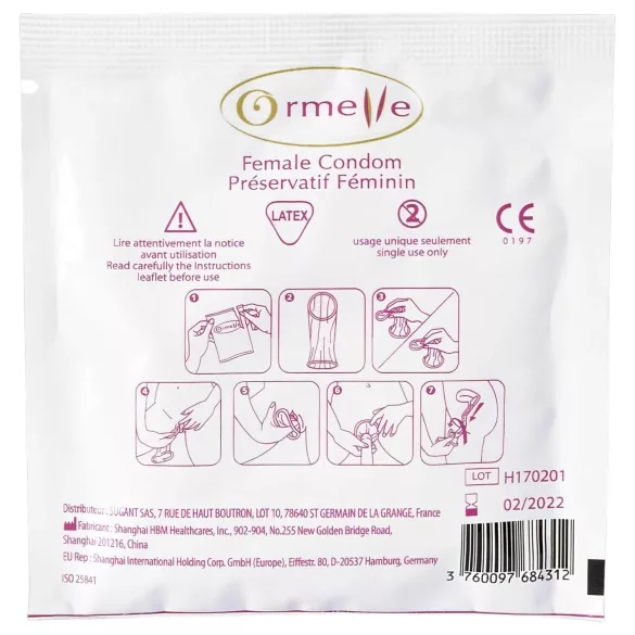 Ormelle Femail - prezerwatywy damskie - 5 sztuk