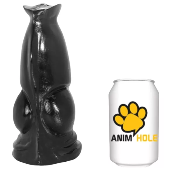 AnimHole Wolf - dildo penis wilka - 21 cm - czarny