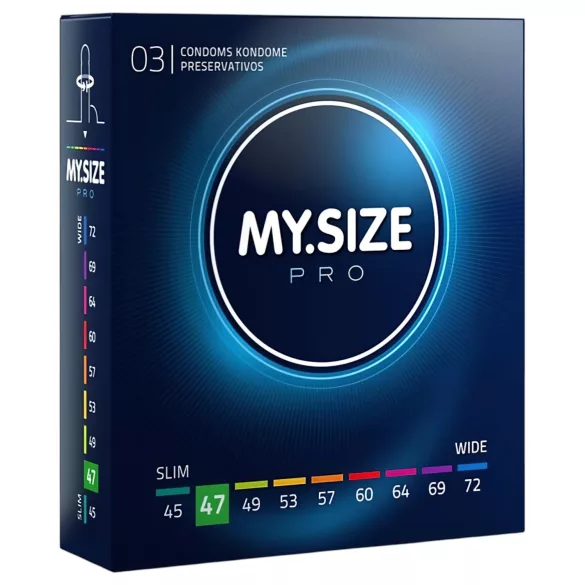 My.Size PRO - prezerwatywy o indywidualnym rozmiarze - 47 mm (3 szt.)