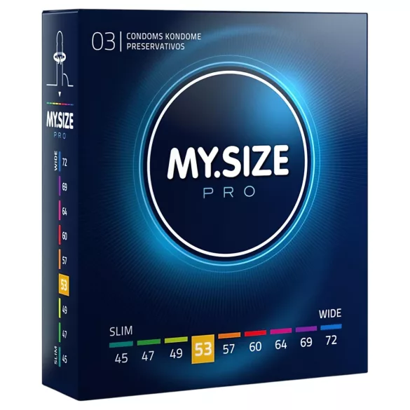 My.Size PRO - prezerwatywy o indywidualnym rozmiarze - 53 mm (3 szt.)