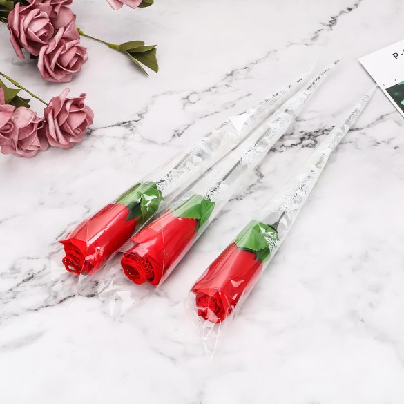 Panty Rose - tanga ukryta w róży - czerwone - rozmiar S-L