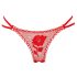 Panty Rose - tanga ukryta w róży - czerwone - rozmiar S-L