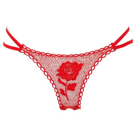 Panty Rose - Stringi w kolorze różowo-czerwonym (S-L)
