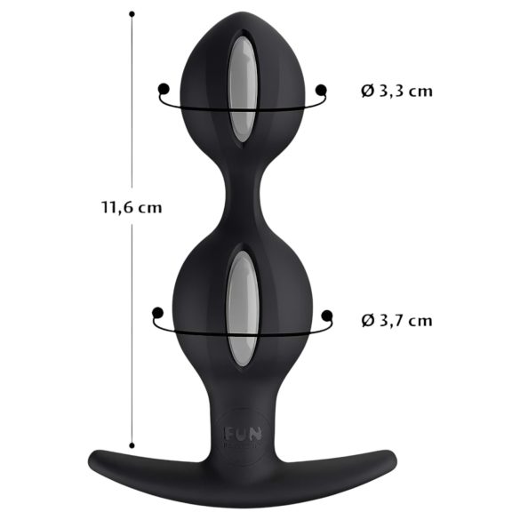 Fun Factory - koraliki analne duo - silikon fioletowy