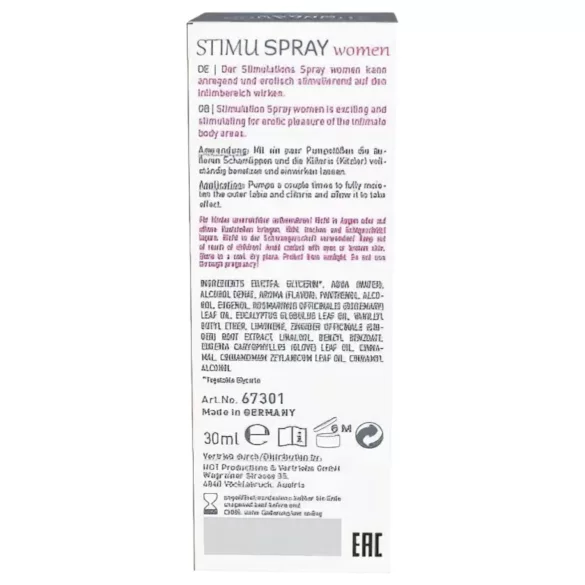 HOT Shiatsu Joyful - spray stymulujący dla kobiet - 30ml