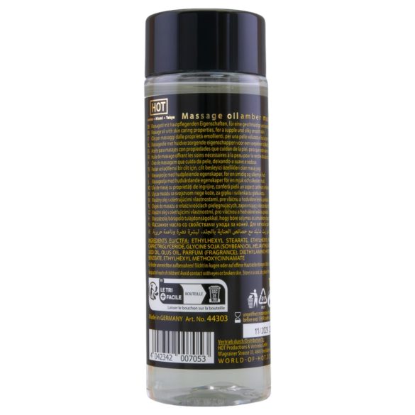 HOT pielęgnujący olejek do masażu - bursztyn i piżmo (100 ml)