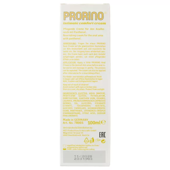 HOT Prorino - krem do pielęgnacji analnej - 100 ml