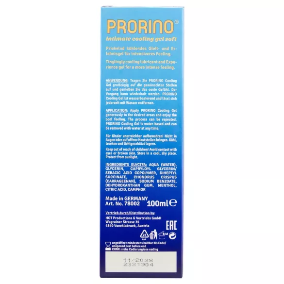 HOT Prorino - krem intymny chłodzący dla mężczyzn - 100ml
