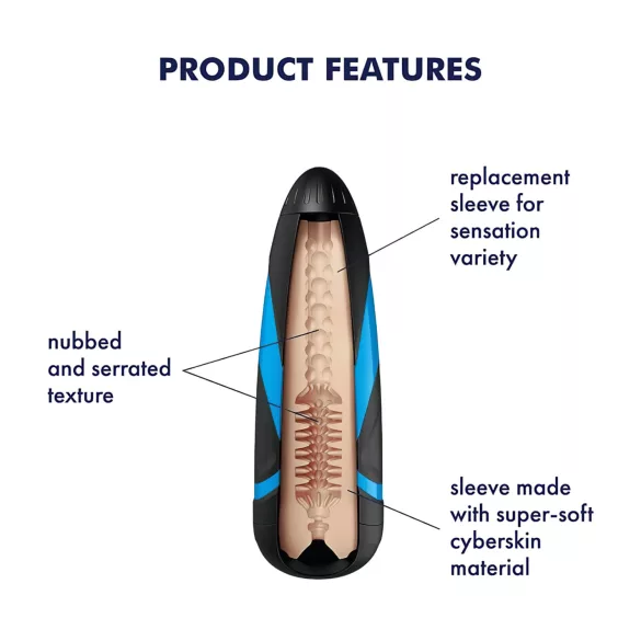 Satisfyer Sleeve Tornado Bliss - wkład do masturbatora
