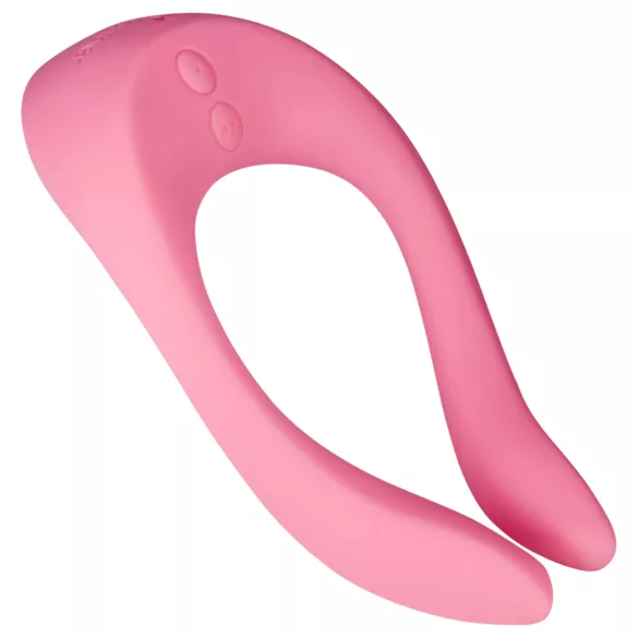 Satisfyer - wibrator dla par - wielofunkcyjny - silikon różowy