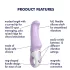 Satisfyer - wibrator do punktu G - wodoodporny, akumulatorowy - fioletowy