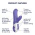 Satisfyer Magic Bunny - wodoodporny króliczek wibrator (niebieski)
