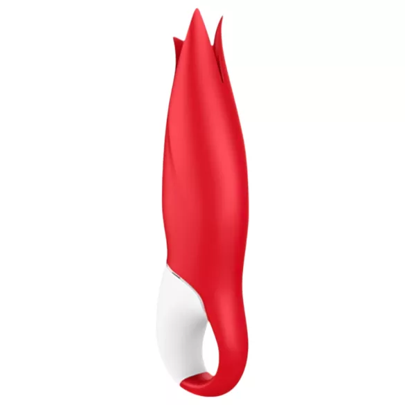 Satisfyer Power Flower - wibrator ładowany USB - wodoodporny - czerwony