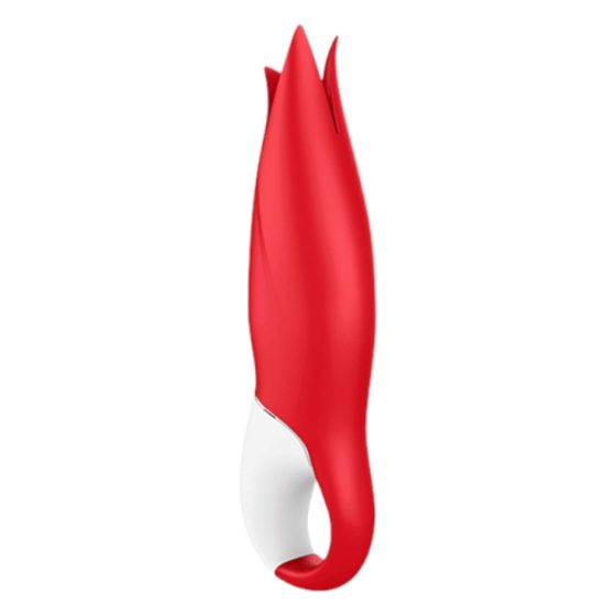 Satisfyer Power Flower - ładowalny, wodoodporny wibrator (czerwony)