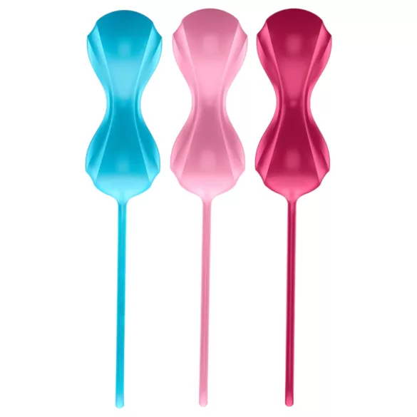 Satisfyer - kulki gejszy waginalne ruchome - zestaw 3 sztuki