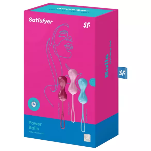 Satisfyer - kulki gejszy waginalne ruchome - zestaw 3 sztuki