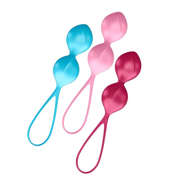 Satisfyer V Balls - zestaw duo kulki gejszy (3 części)