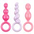 Zestaw korków analnych Satisfyer Booty Call - kolorowy (3 sztuki)