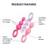 Zestaw korków analnych Satisfyer Booty Call - kolorowy (3 sztuki)