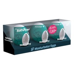   Satisfyer Egg Naughty - zestaw jajeczek do masturbacji (3 szt.)