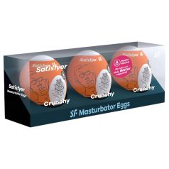 Satisfyer Egg Crunchy - masturbator jajko zestaw 3 sztuki