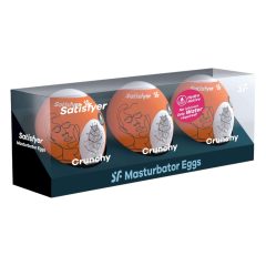 Satisfyer Egg Crunchy - zestaw jajek do masturbacji (3 szt.)