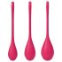 Satisfyer Yoni Power 1 - zestaw kulek gejszy - czerwony (3 części)