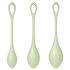 Satisfyer Yoni Power 2 - Zestaw kul gejszy - zielony (3 sztuki)