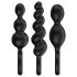 Satisfyer Booty Call - zestaw korków analnych - czarny (3 sztuki)