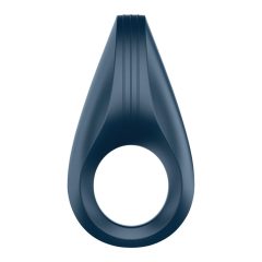   Satisfyer Rocket Ring - wodoodporny wibrujący pierścień na penisa (szaro-niebieski)
