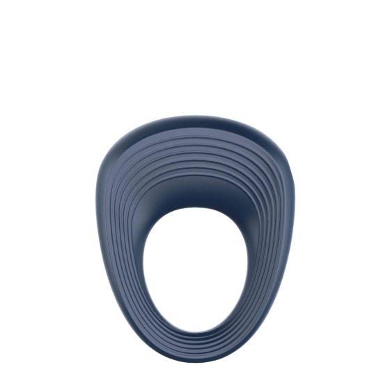 Satisfyer Power Ring - wodoodporny, ładowalny, wibrujący pierścień na penisa (szary)
