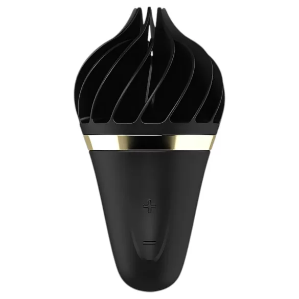 Satisfyer Sweet Treat - wibrator łechtaczkowy obrotowy akumulatorowy czarny