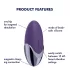 Satisfyer - wibrator łechtaczkowy bezprzewodowy - silikon fioletowy