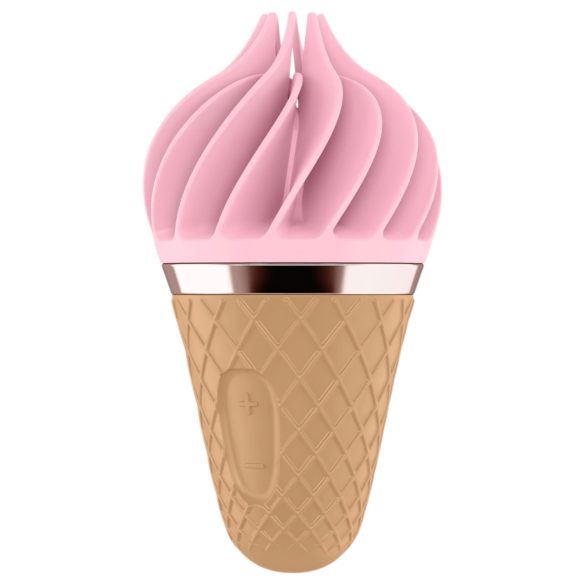 Satisfyer Sweet Treat - akumulatorowy, obrotowy masażer łechtaczki (różowo-brązowy)
