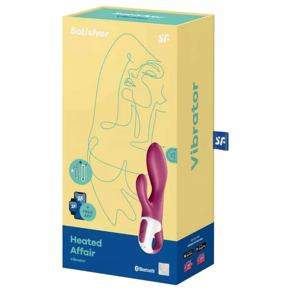 Satisfyer Heated Affair - wibrator do łechtaczki z podgrzewaniem - czerwony