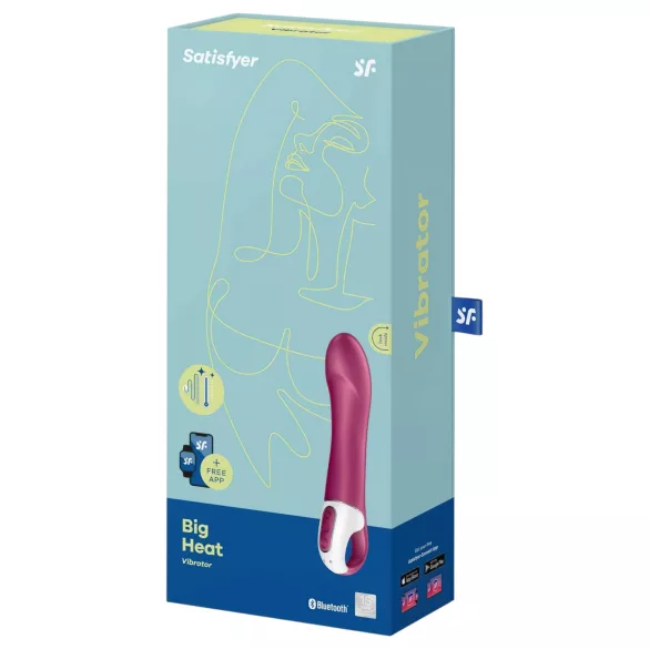 Satisfyer Big Heat - wibrator do punktu G z podgrzewaniem - akumulatorowy