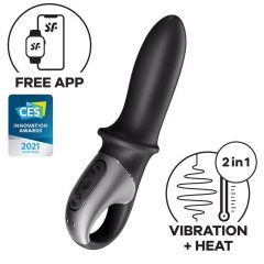   Satisfyer Hot Passion - inteligentny, rozgrzewający wibrator analny (czarny)