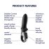 Satisfyer Hot Passion – inteligentny ciepły analny wibrator (czarny)