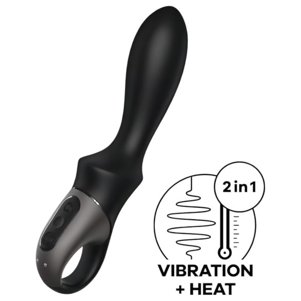 Satisfyer Heat Climax - inteligentny analny wibrator grzewczy (czarny)