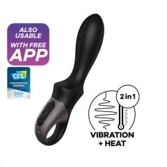   Satisfyer Heat Climax - inteligentny, rozgrzewający wibrator analny (czarny)