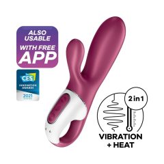   Satisfyer Hot Bunny - inteligentny wibrator rozgrzewający ramiona (czerwony)