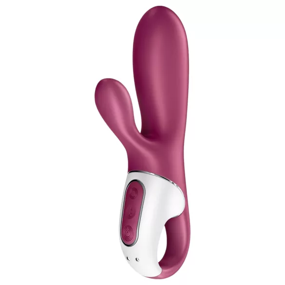 Satisfyer Hot Bunny - wibrator z uchwytem na łechtaczkę i funkcją podgrzewania