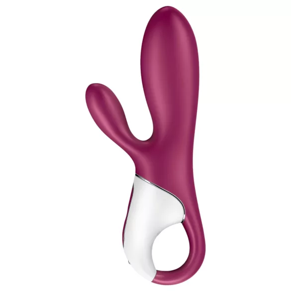 Satisfyer Hot Bunny - wibrator z uchwytem na łechtaczkę i funkcją podgrzewania