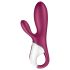 Satisfyer Hot Bunny - inteligentny podgrzewany wibrator z uszkiem (czerwony)