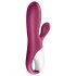Satisfyer Hot Bunny - inteligentny podgrzewany wibrator z uszkiem (czerwony)