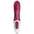 Satisfyer Hot Bunny - inteligentny podgrzewany wibrator z uszkiem (czerwony)