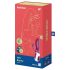 Satisfyer Hot Bunny - inteligentny podgrzewany wibrator z uszkiem (czerwony)