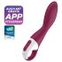 Satisfyer Heated Thrill - wibrator podgrzewany silikonowy czerwony