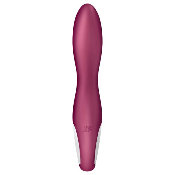 Satisfyer Heated Thrill - wibrator podgrzewany silikonowy czerwony