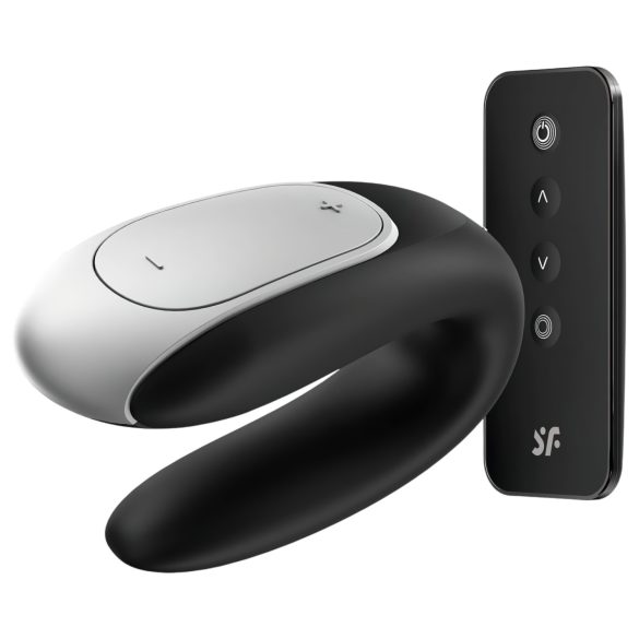 Satisfyer Double Fun - inteligentny, wodoodporny wibrator dla par (czarny)